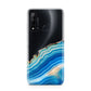 Agate Pale Blue and Bright Blue Huawei P20 Lite 5G Phone Case