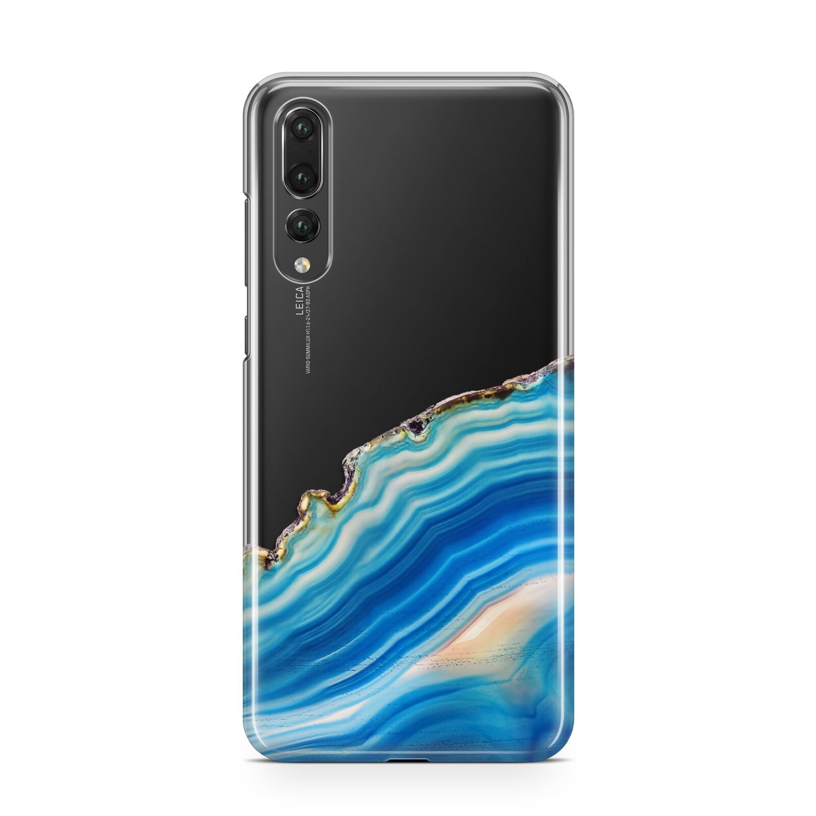 Agate Pale Blue and Bright Blue Huawei P20 Pro Phone Case