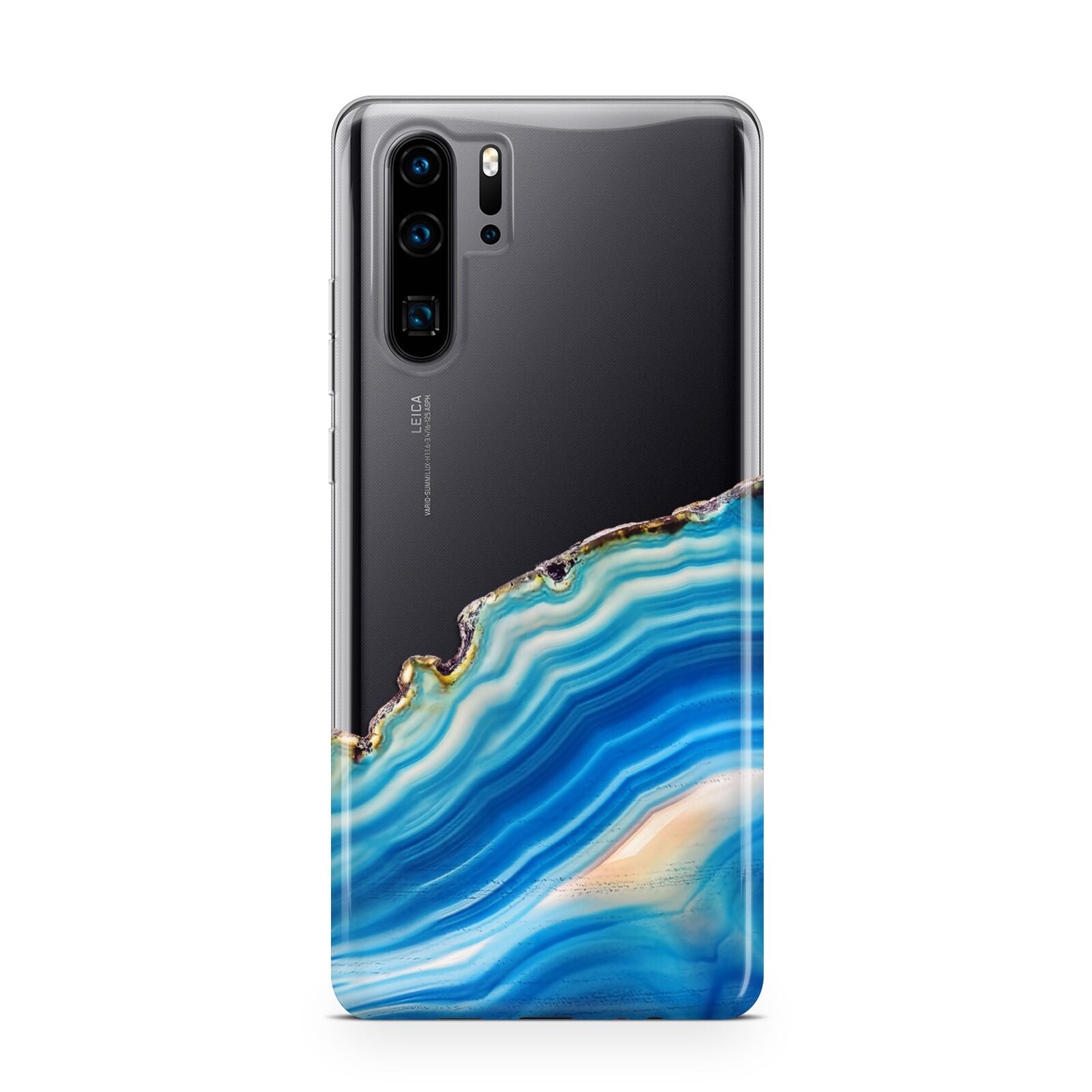 Agate Pale Blue and Bright Blue Huawei P30 Pro Phone Case