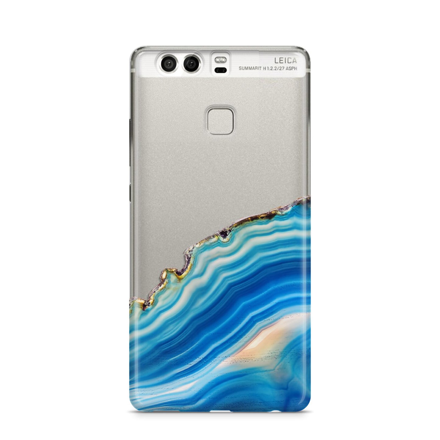 Agate Pale Blue and Bright Blue Huawei P9 Case