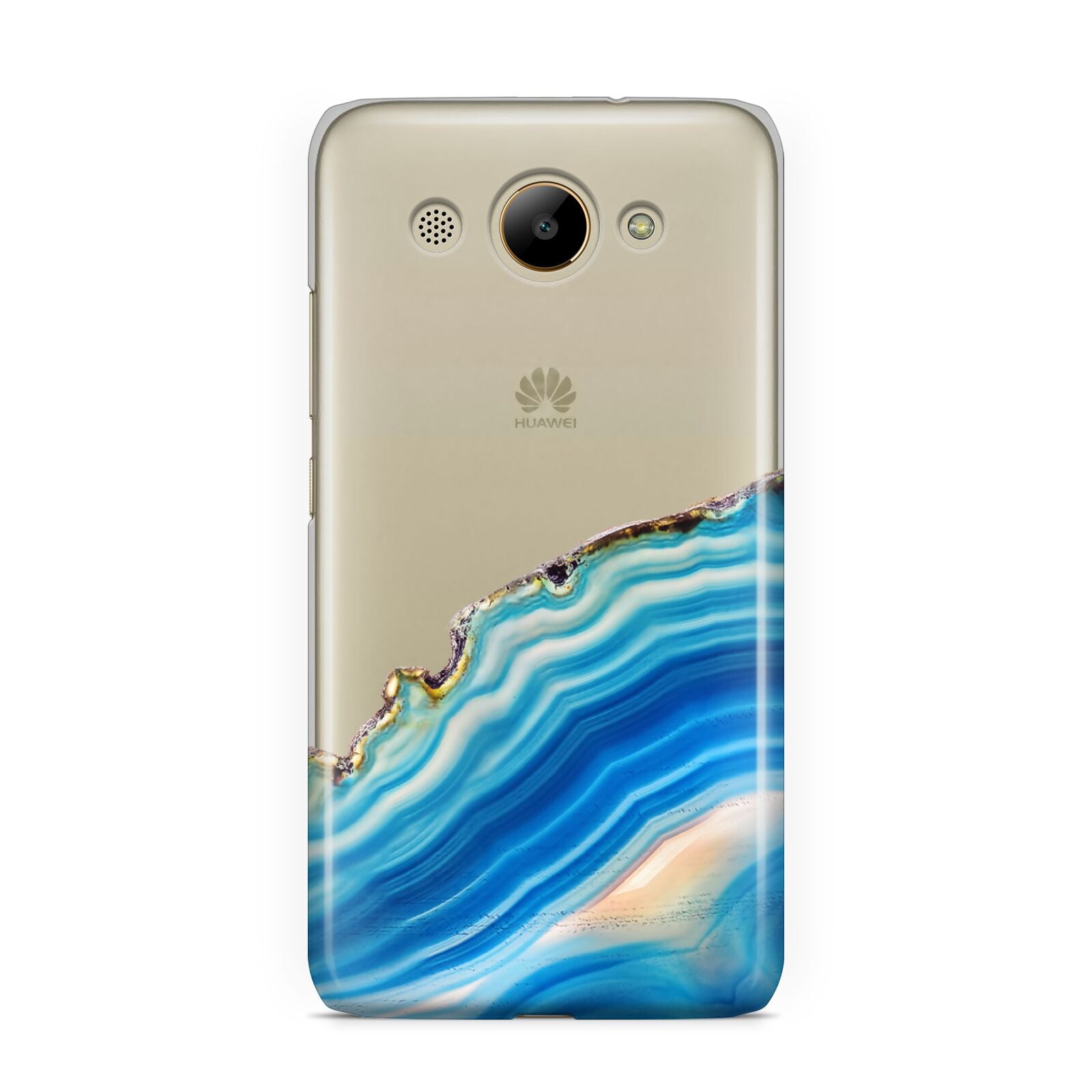 Agate Pale Blue and Bright Blue Huawei Y3 2017