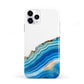 Agate Pale Blue and Bright Blue iPhone 11 Pro 3D Tough Case
