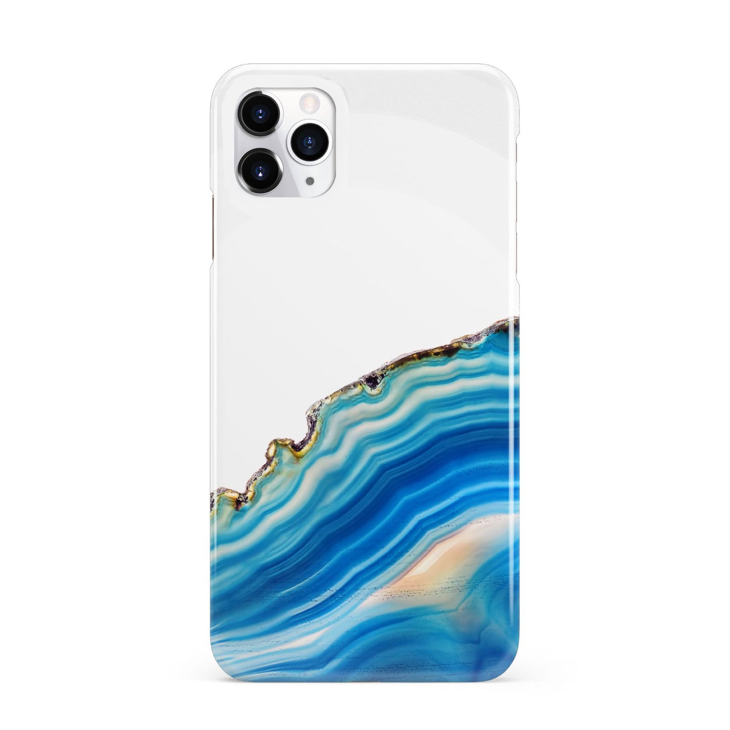 Agate Pale Blue and Bright Blue iPhone 11 Pro Max 3D Snap Case