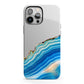 Agate Pale Blue and Bright Blue iPhone 13 Pro Max Full Wrap 3D Tough Case