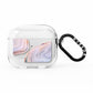 Agate Pale Pink and Blue AirPods Clear Case 3rd Gen