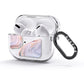 Agate Pale Pink and Blue AirPods Glitter Case 3rd Gen Side Image