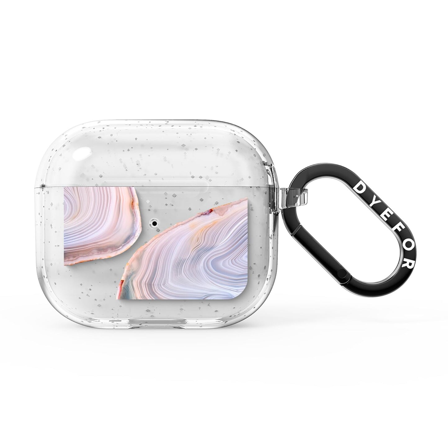 Agate Pale Pink and Blue AirPods Glitter Case 3rd Gen