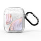 Agate Pale Pink and Blue AirPods Glitter Case