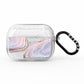 Agate Pale Pink and Blue AirPods Pro Glitter Case