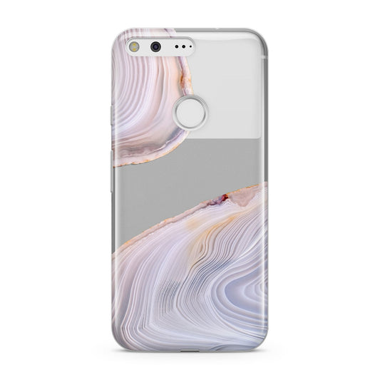 Agate Pale Pink and Blue Google Pixel Case