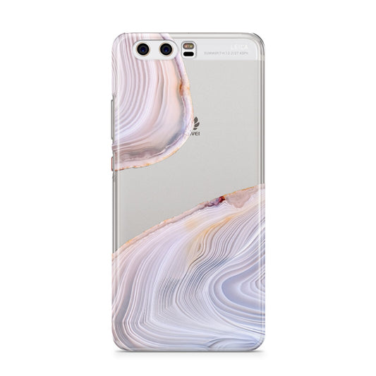 Agate Pale Pink and Blue Huawei P10 Phone Case
