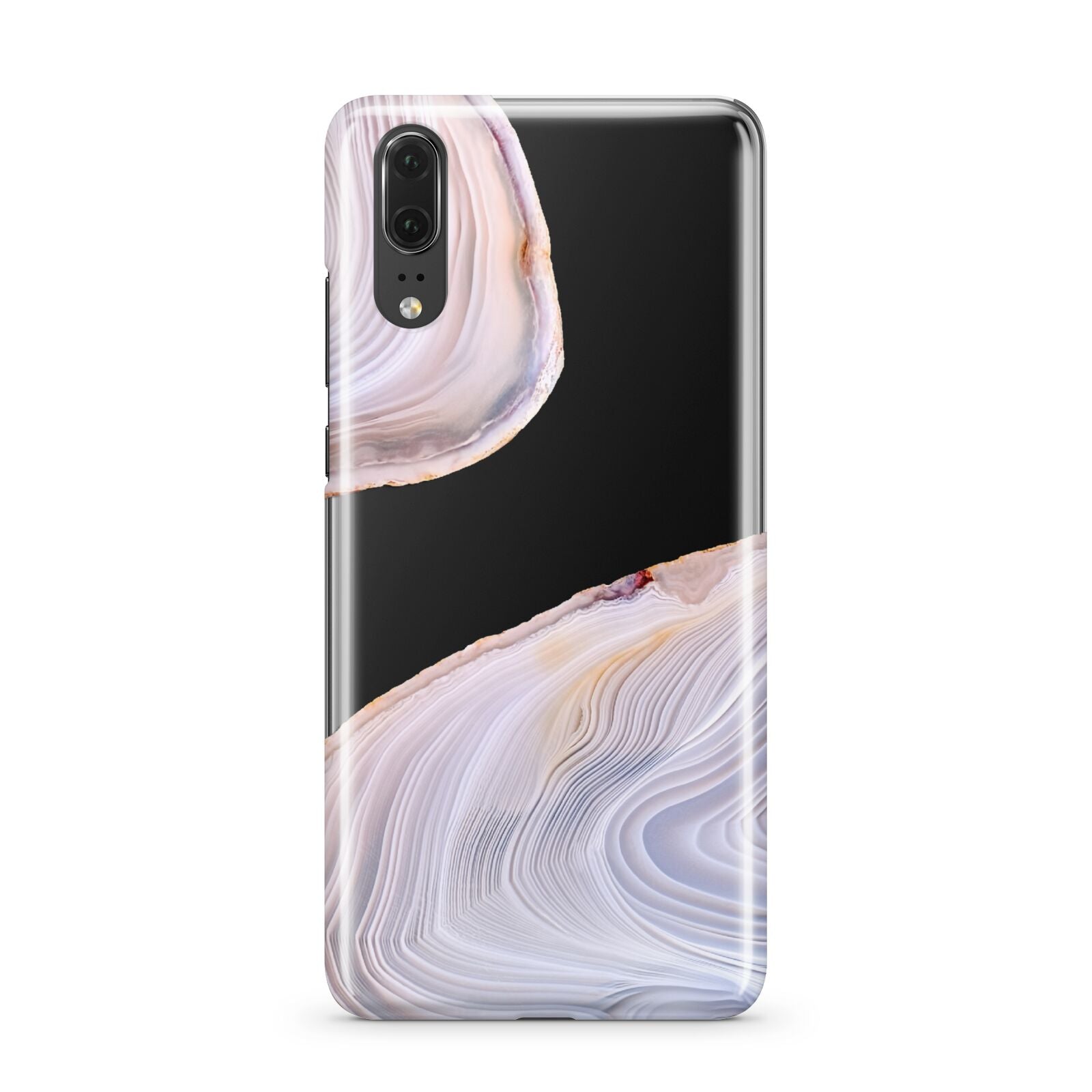 Agate Pale Pink and Blue Huawei P20 Phone Case