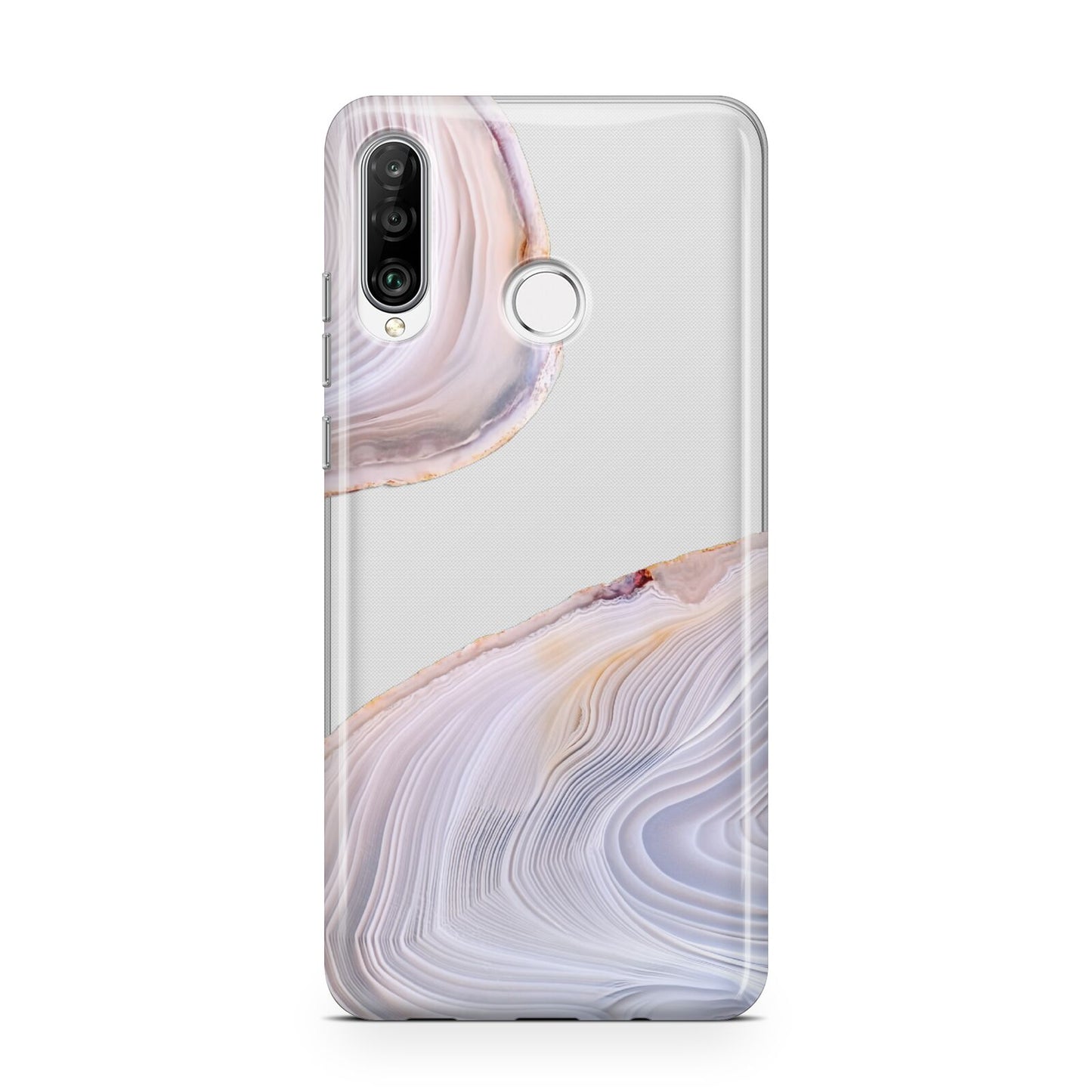 Agate Pale Pink and Blue Huawei P30 Lite Phone Case