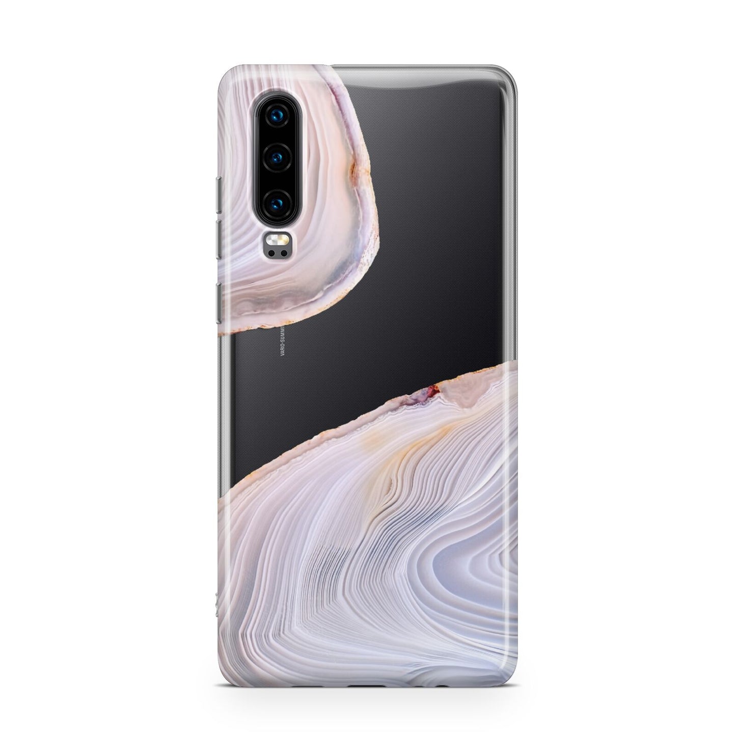 Agate Pale Pink and Blue Huawei P30 Phone Case