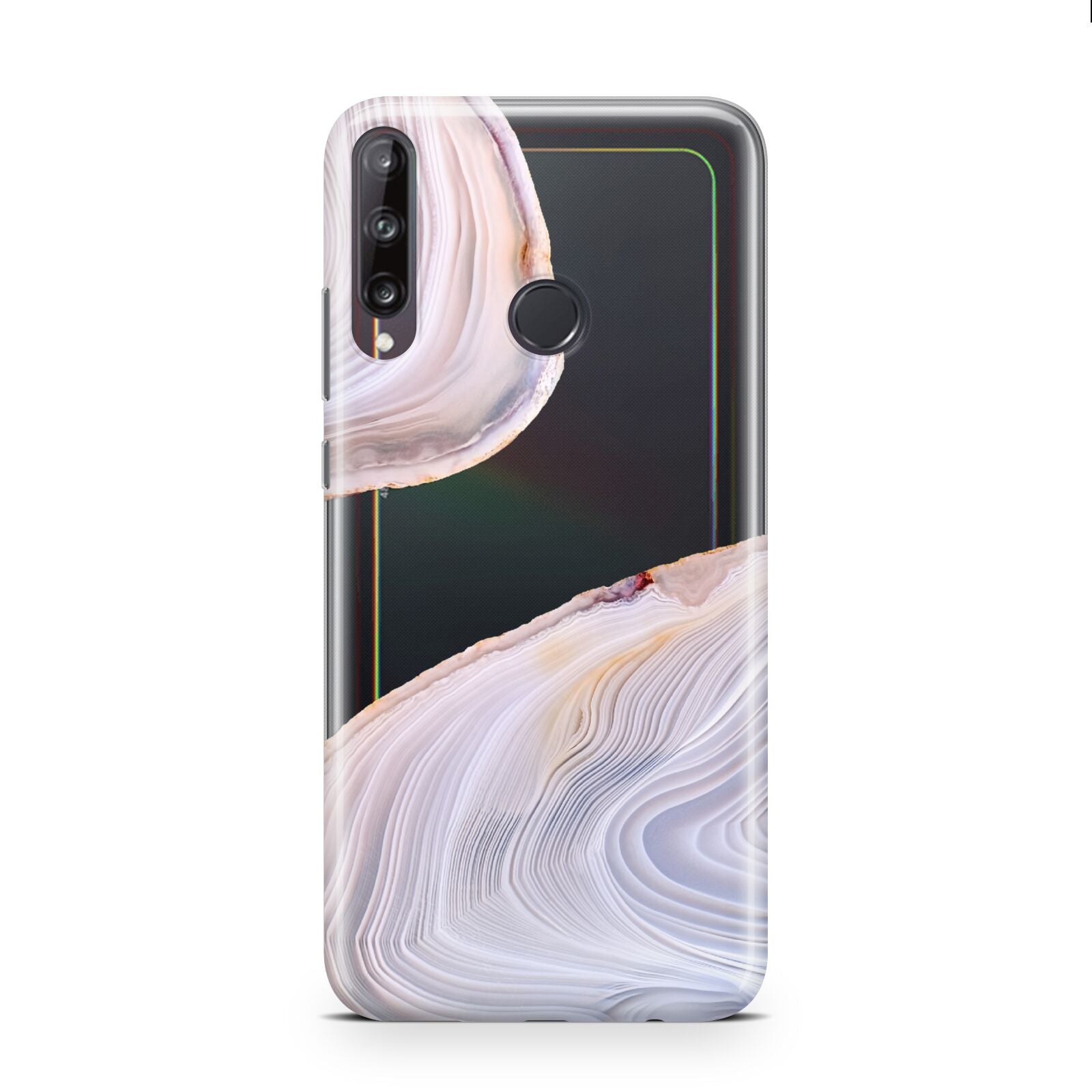 Agate Pale Pink and Blue Huawei P40 Lite E Phone Case