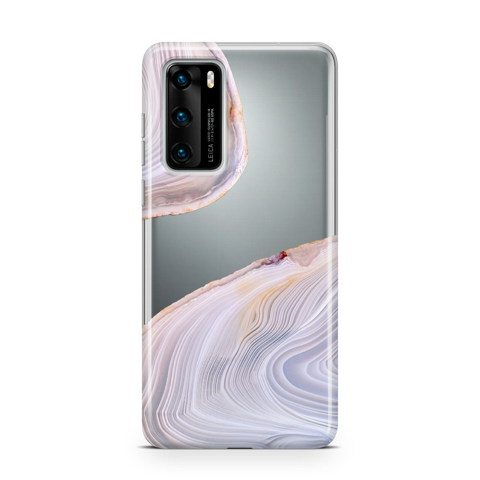 Agate Pale Pink and Blue Huawei P40 Phone Case