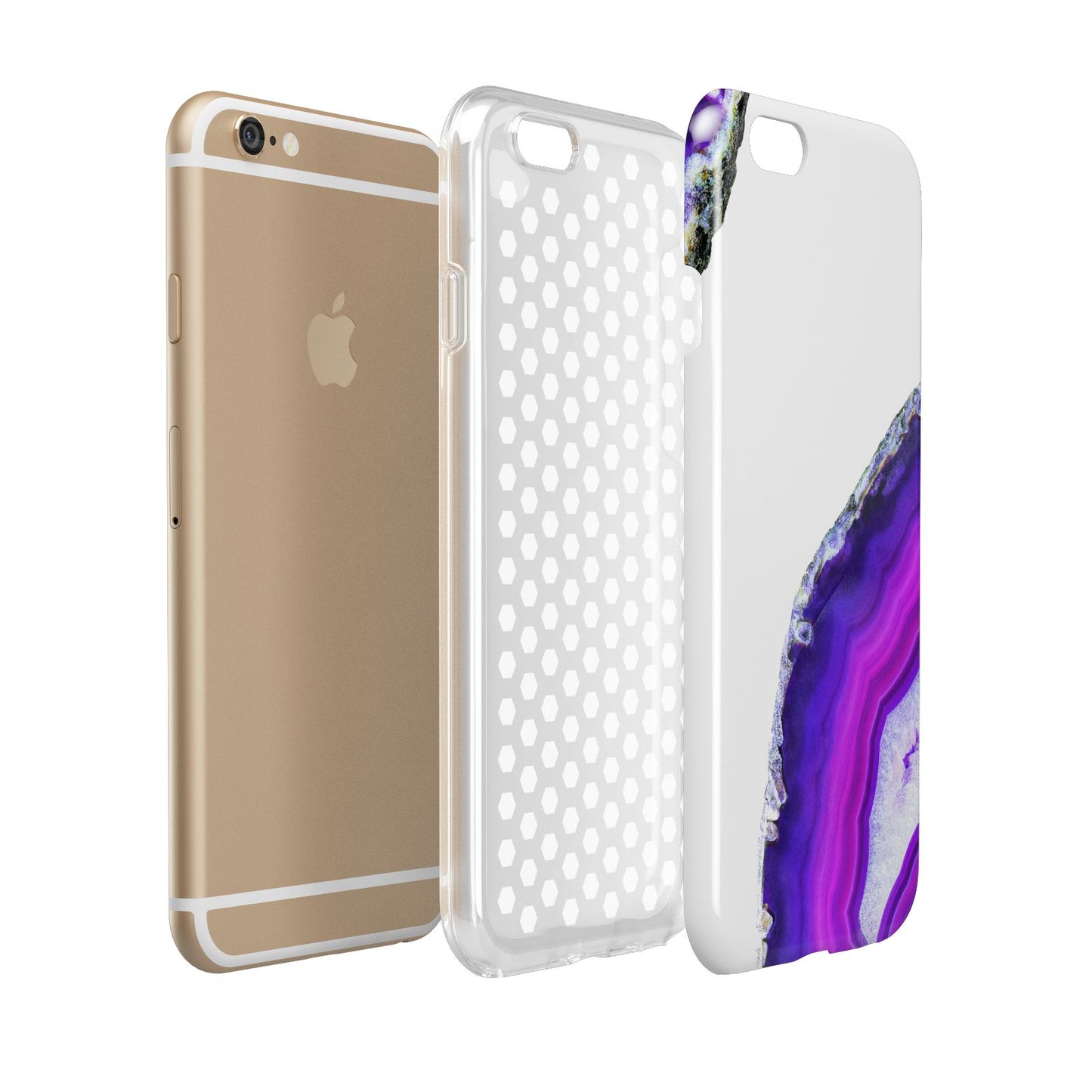 Agate Purple and Pink Apple iPhone 6 3D Tough Case Expanded view