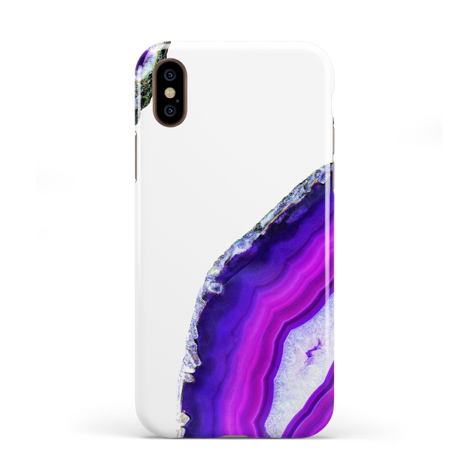 Agate Purple and Pink Apple iPhone XS 3D Tough
