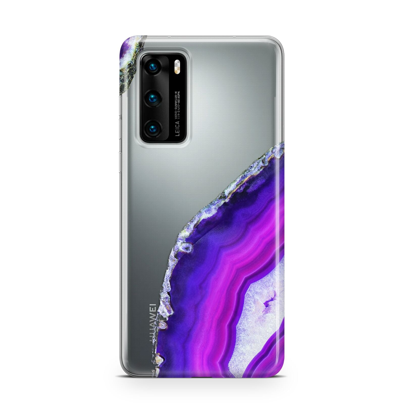 Agate Purple and Pink Huawei P40 Phone Case