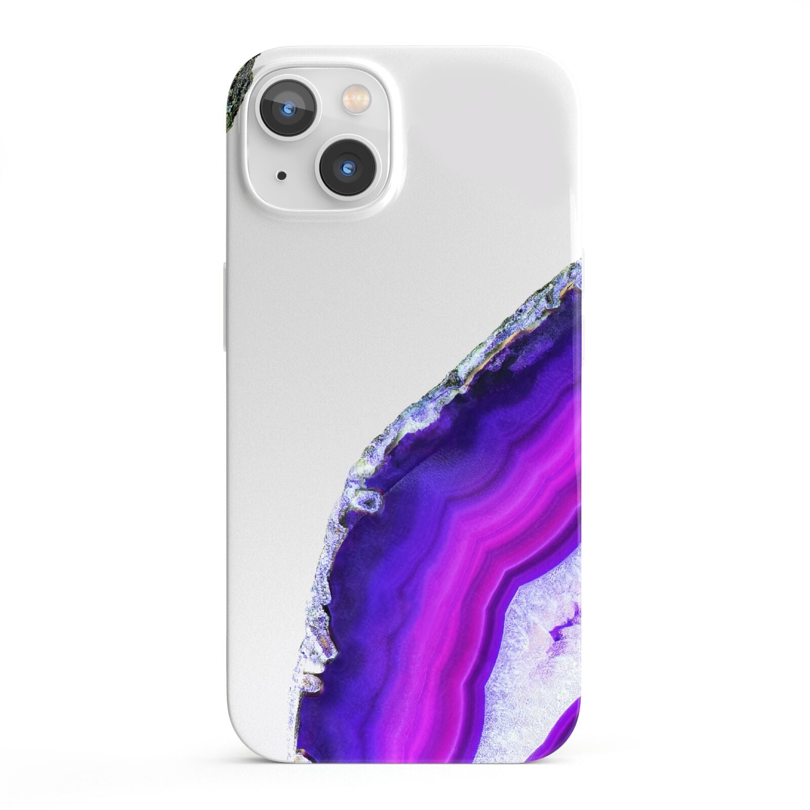 Agate Purple and Pink iPhone 13 Full Wrap 3D Snap Case