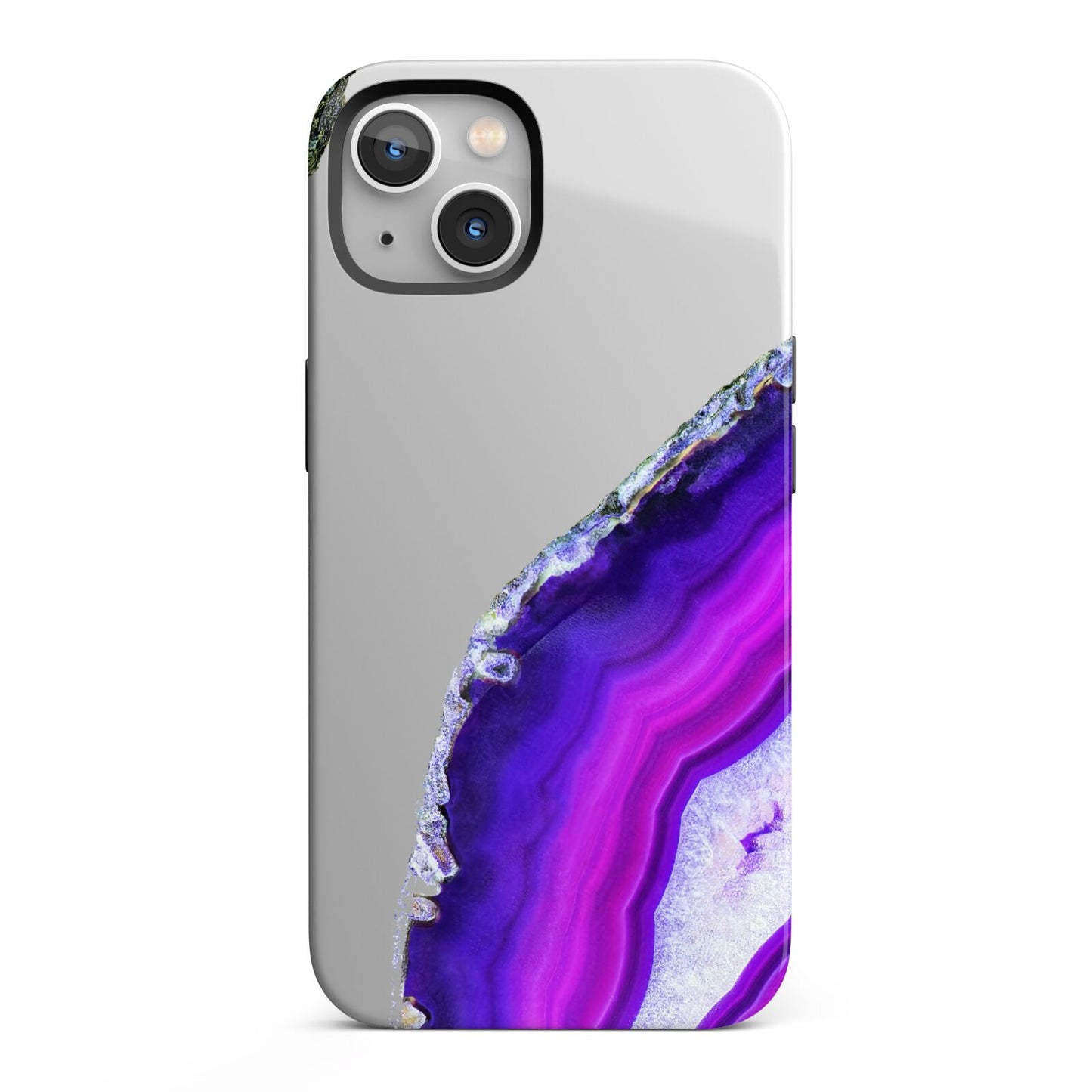 Agate Purple and Pink iPhone 13 Full Wrap 3D Tough Case
