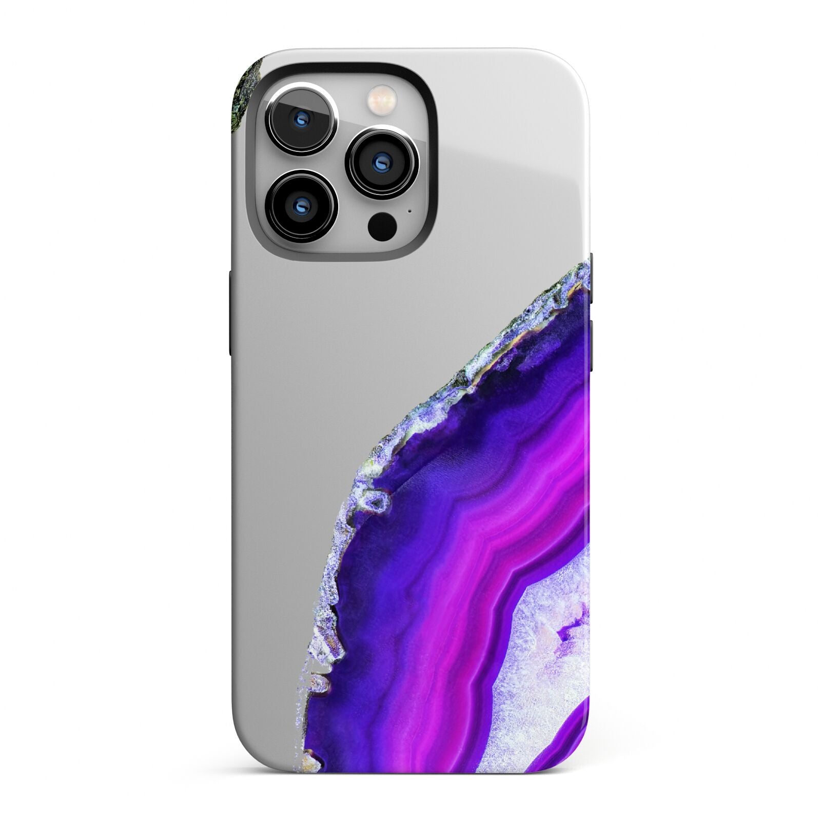 Agate Purple and Pink iPhone 13 Pro Full Wrap 3D Tough Case