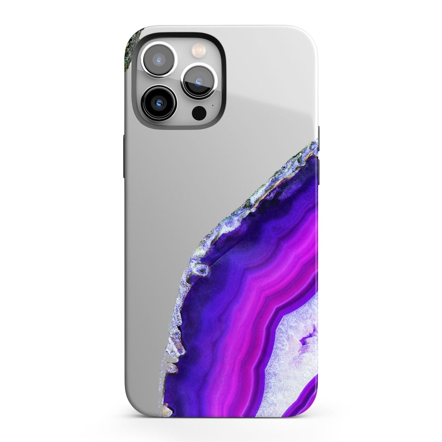 Agate Purple and Pink iPhone 13 Pro Max Full Wrap 3D Tough Case