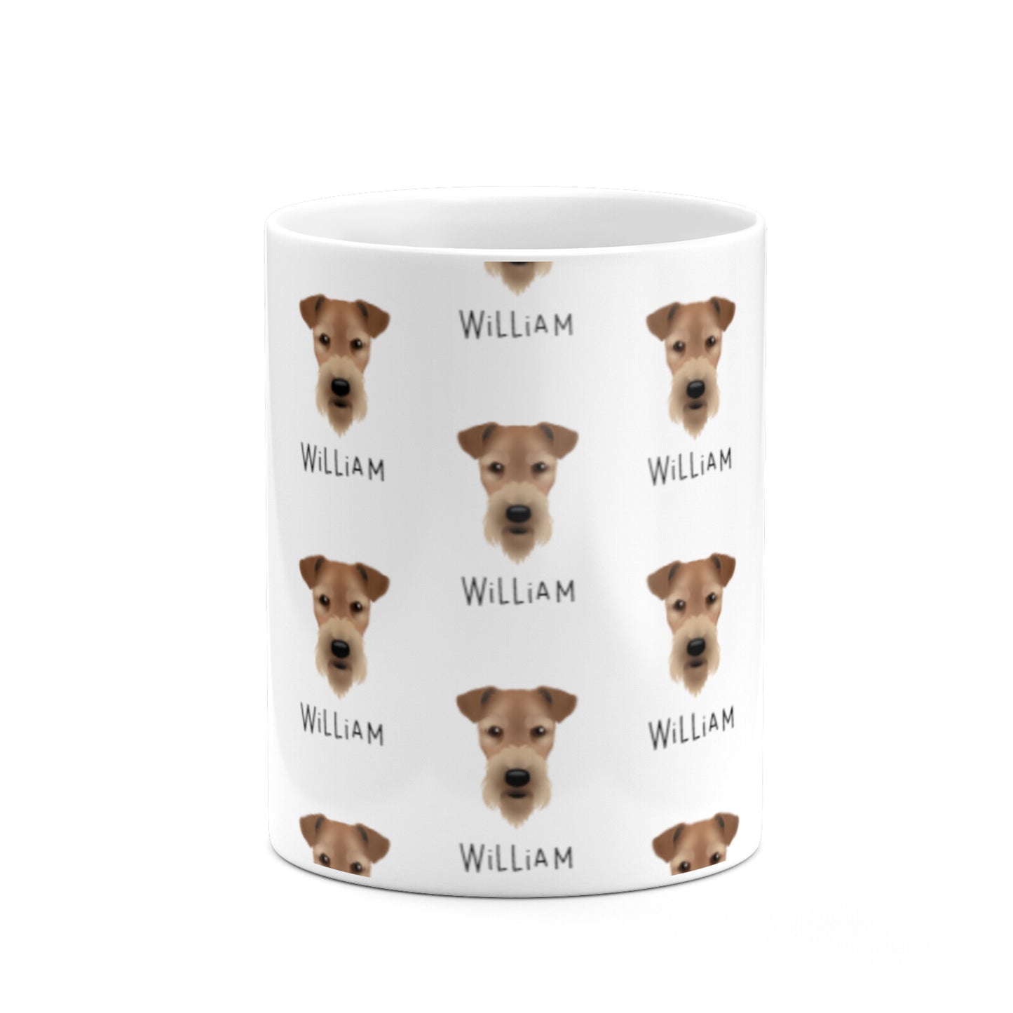Airedale Terrier Icon with Name 10oz Mug Alternative Image 7
