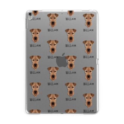 Airedale Terrier Icon with Name Apple iPad Silver Case