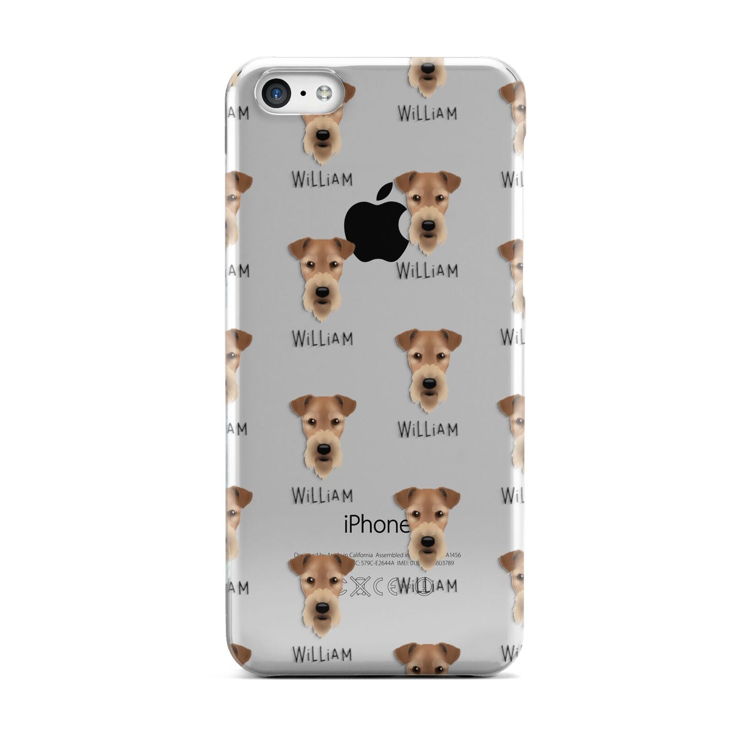 Airedale Terrier Icon with Name Apple iPhone 5c Case