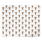 Airedale Terrier Icon with Name Personalised Wrapping Paper Alternative