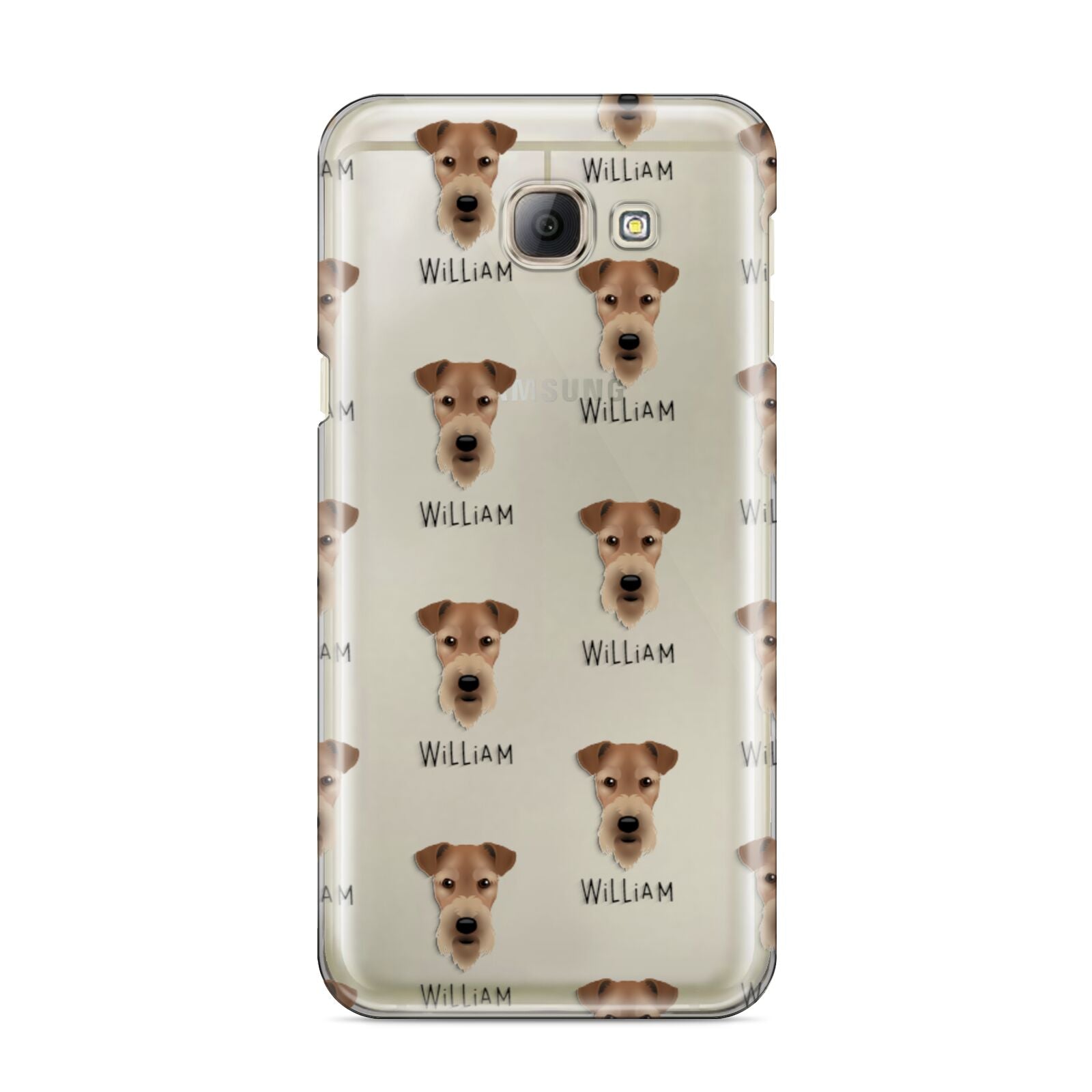 Airedale Terrier Icon with Name Samsung Galaxy A8 2016 Case