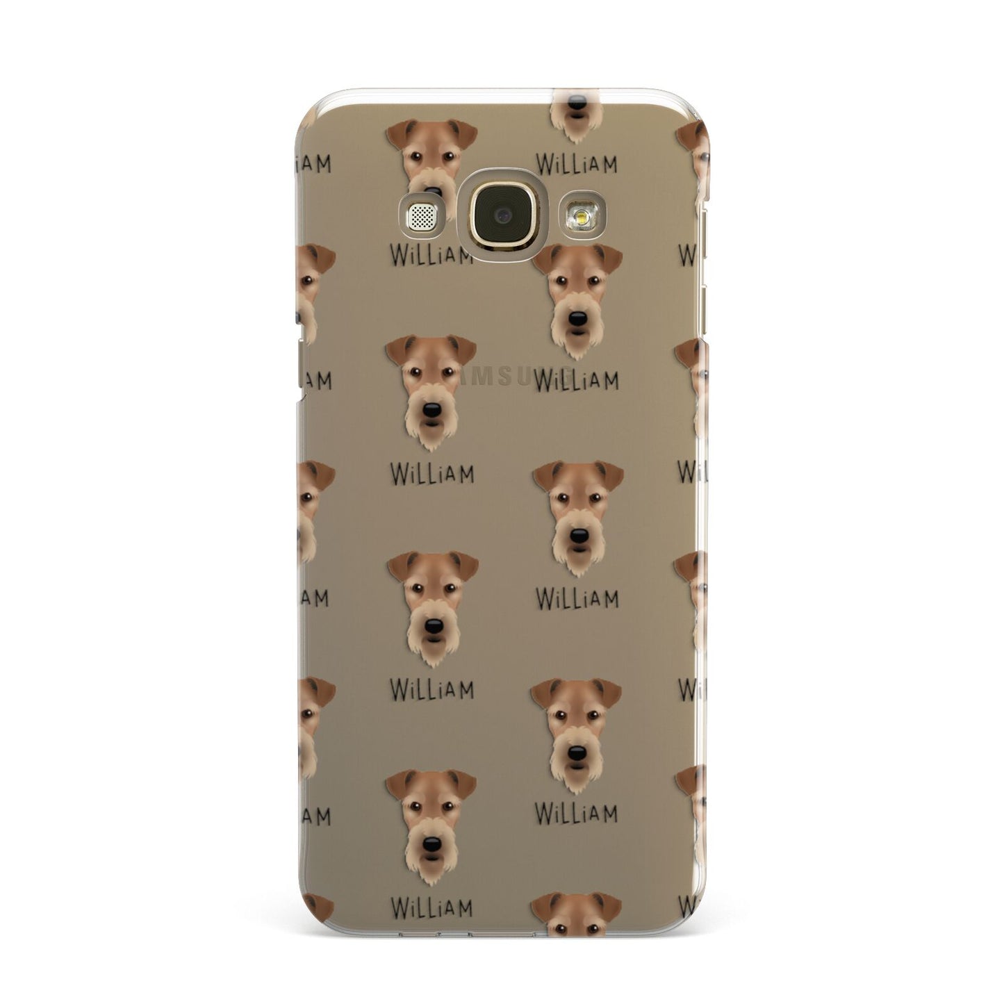 Airedale Terrier Icon with Name Samsung Galaxy A8 Case