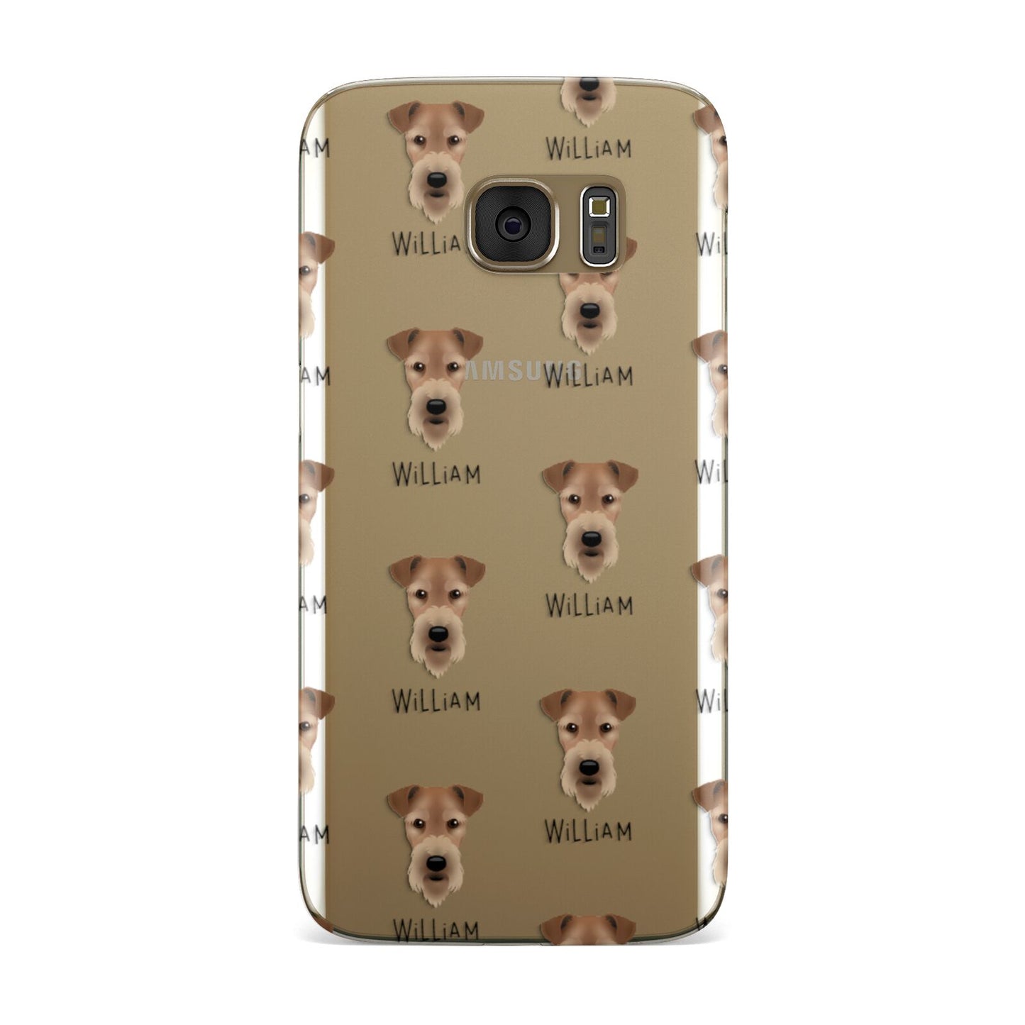 Airedale Terrier Icon with Name Samsung Galaxy Case