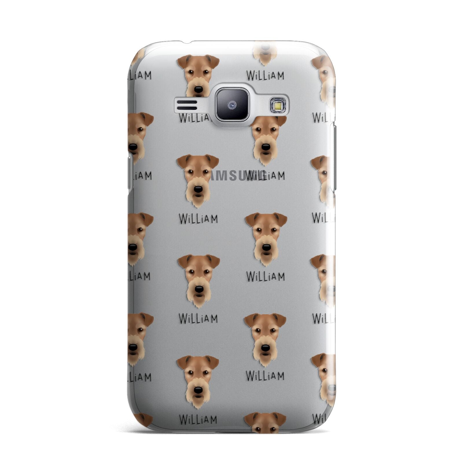 Airedale Terrier Icon with Name Samsung Galaxy J1 2015 Case