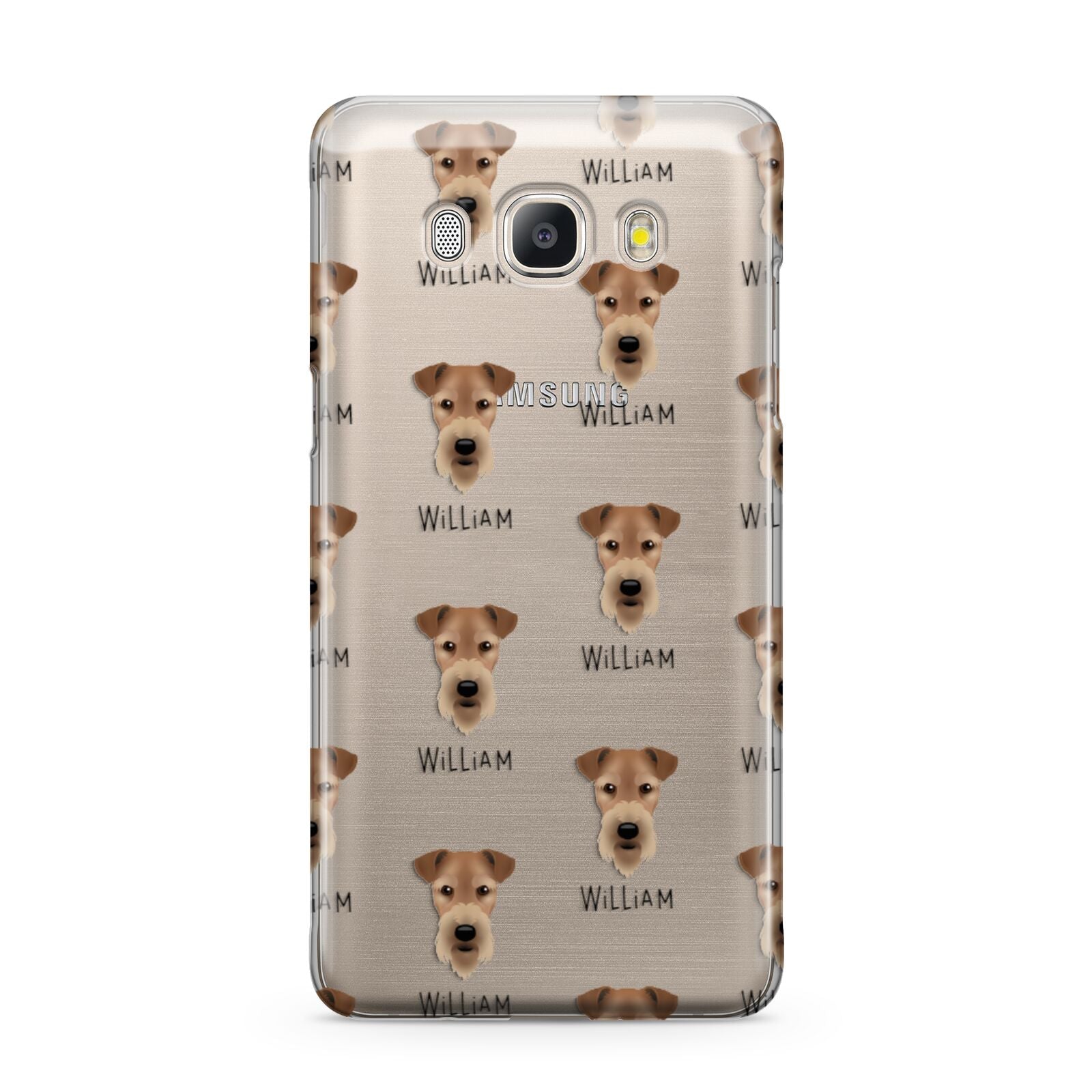 Airedale Terrier Icon with Name Samsung Galaxy J5 2016 Case