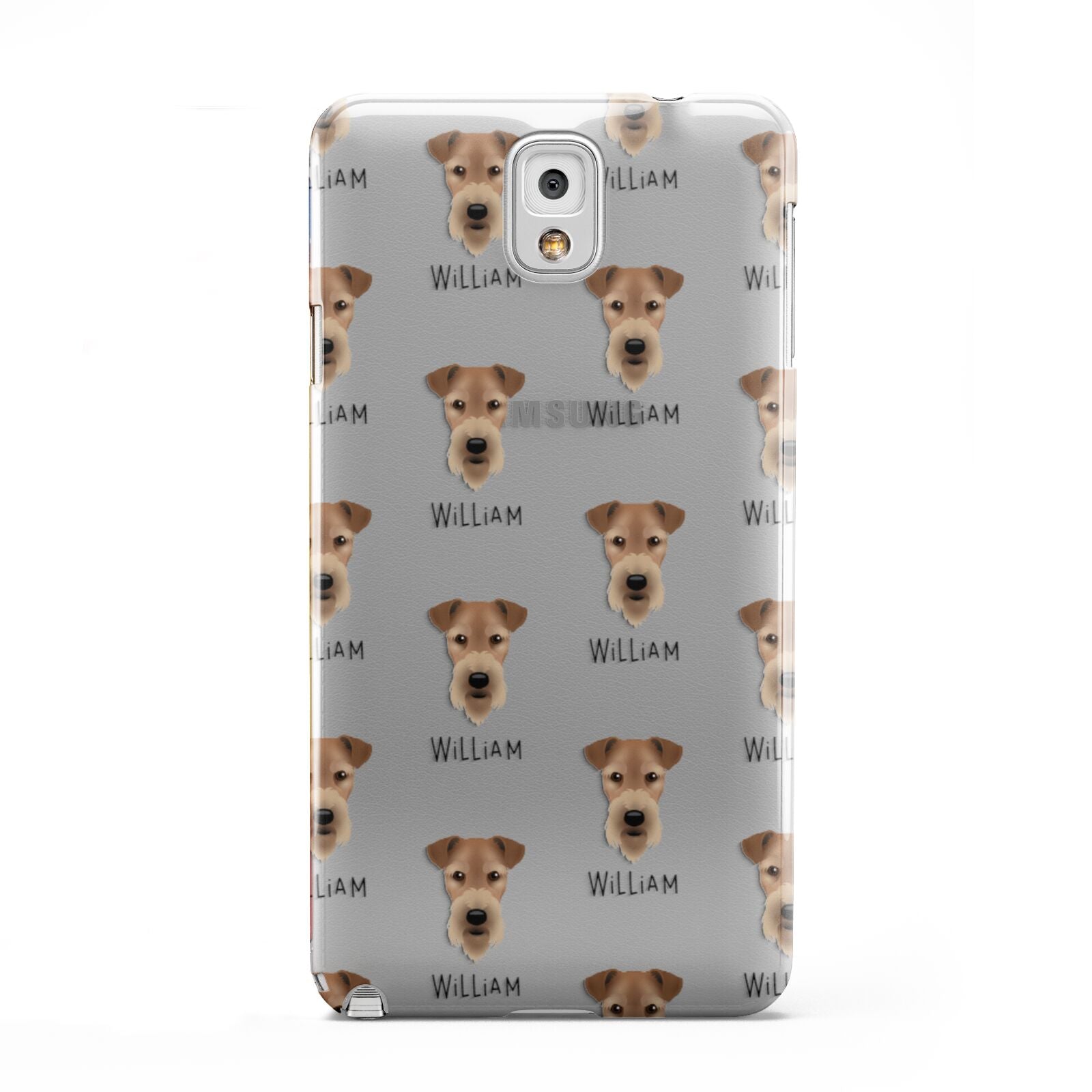 Airedale Terrier Icon with Name Samsung Galaxy Note 3 Case