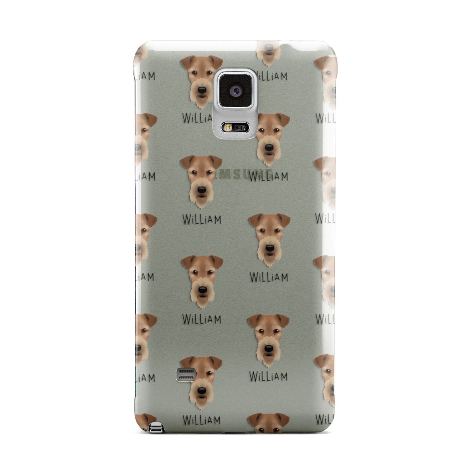 Airedale Terrier Icon with Name Samsung Galaxy Note 4 Case