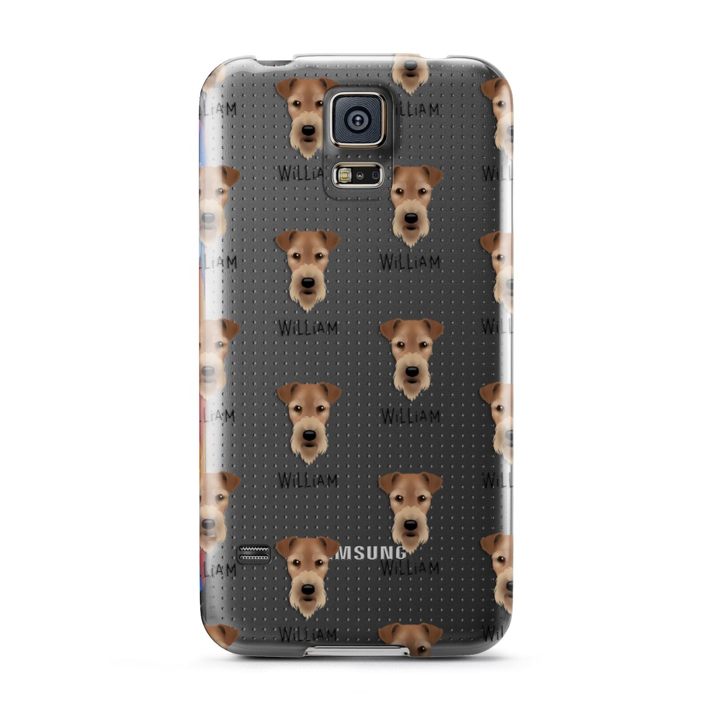 Airedale Terrier Icon with Name Samsung Galaxy S5 Case