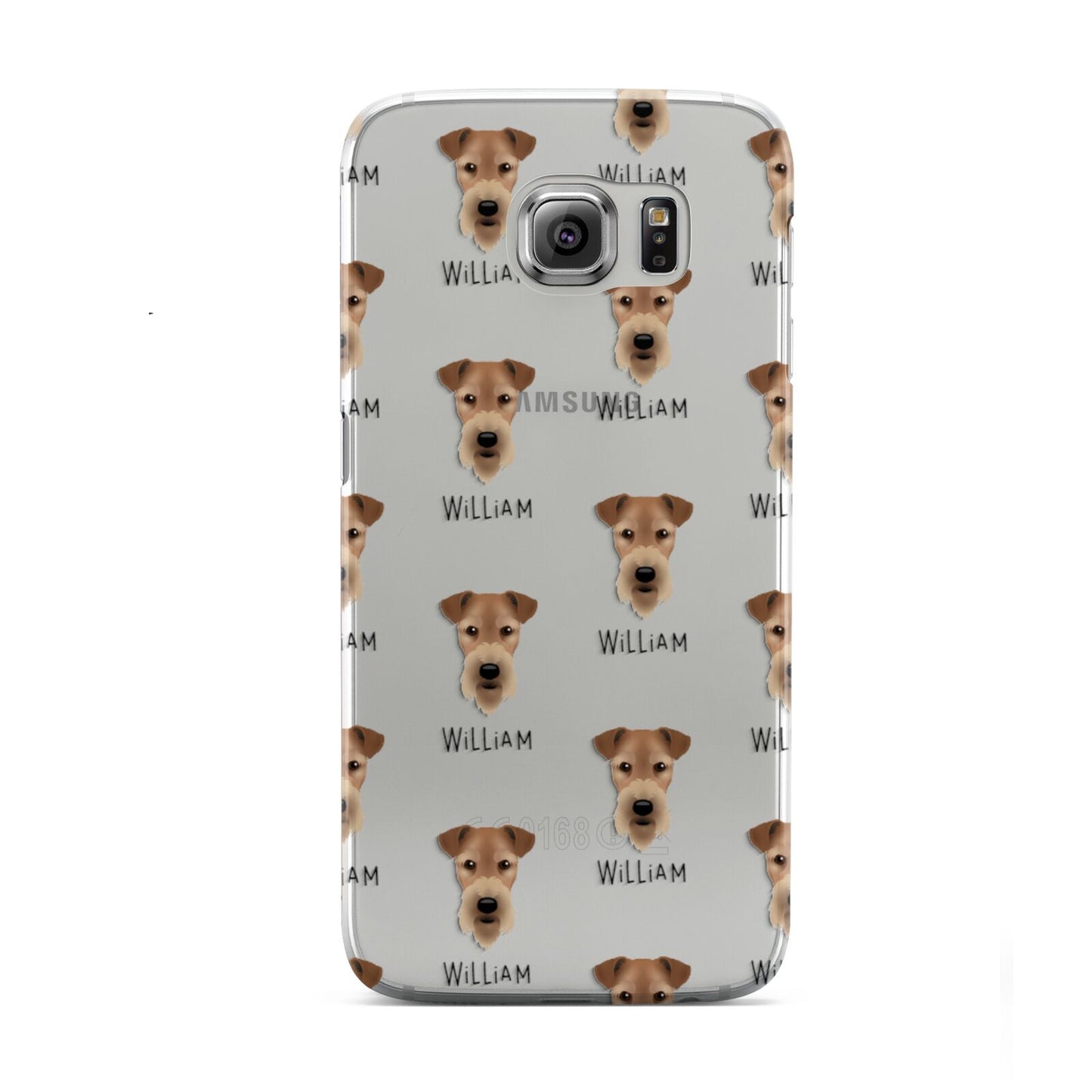 Airedale Terrier Icon with Name Samsung Galaxy S6 Case
