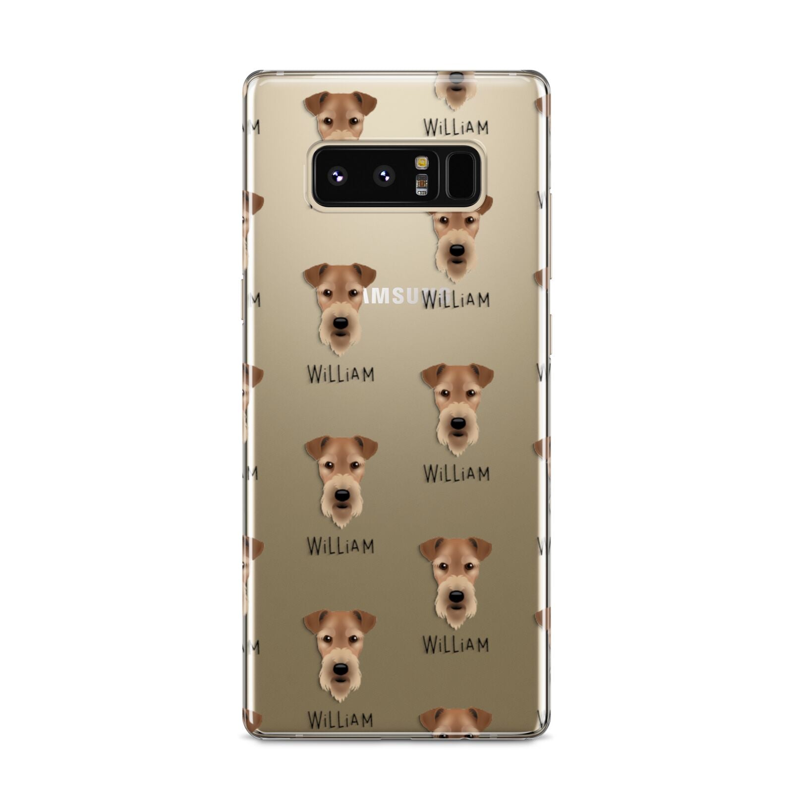 Airedale Terrier Icon with Name Samsung Galaxy S8 Case