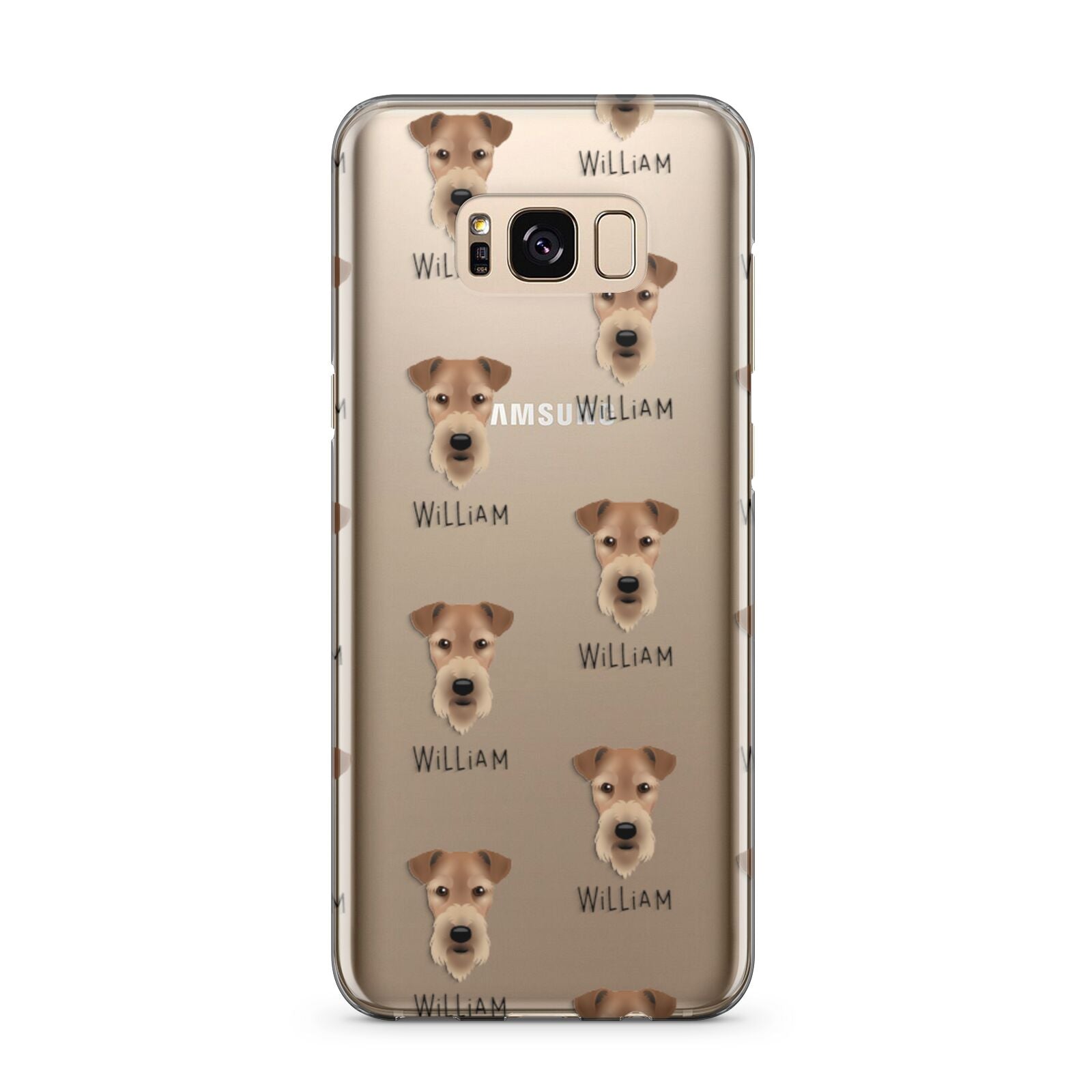 Airedale Terrier Icon with Name Samsung Galaxy S8 Plus Case