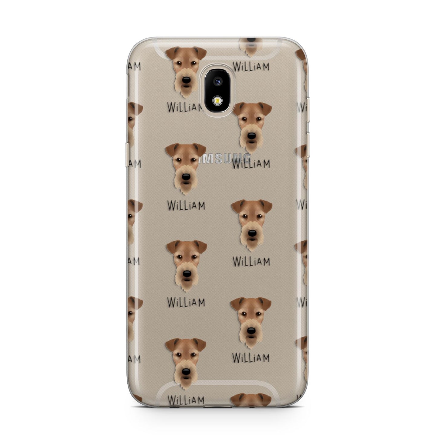 Airedale Terrier Icon with Name Samsung J5 2017 Case
