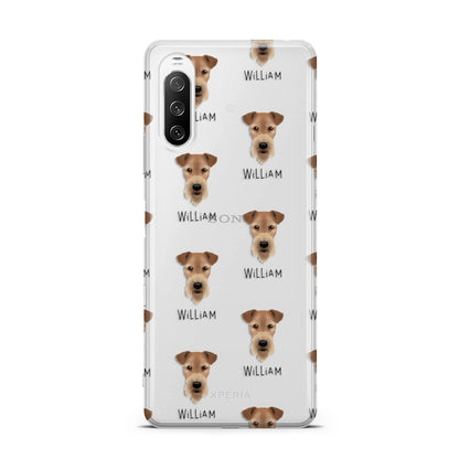 Airedale Terrier Icon with Name Sony Xperia 10 III Case
