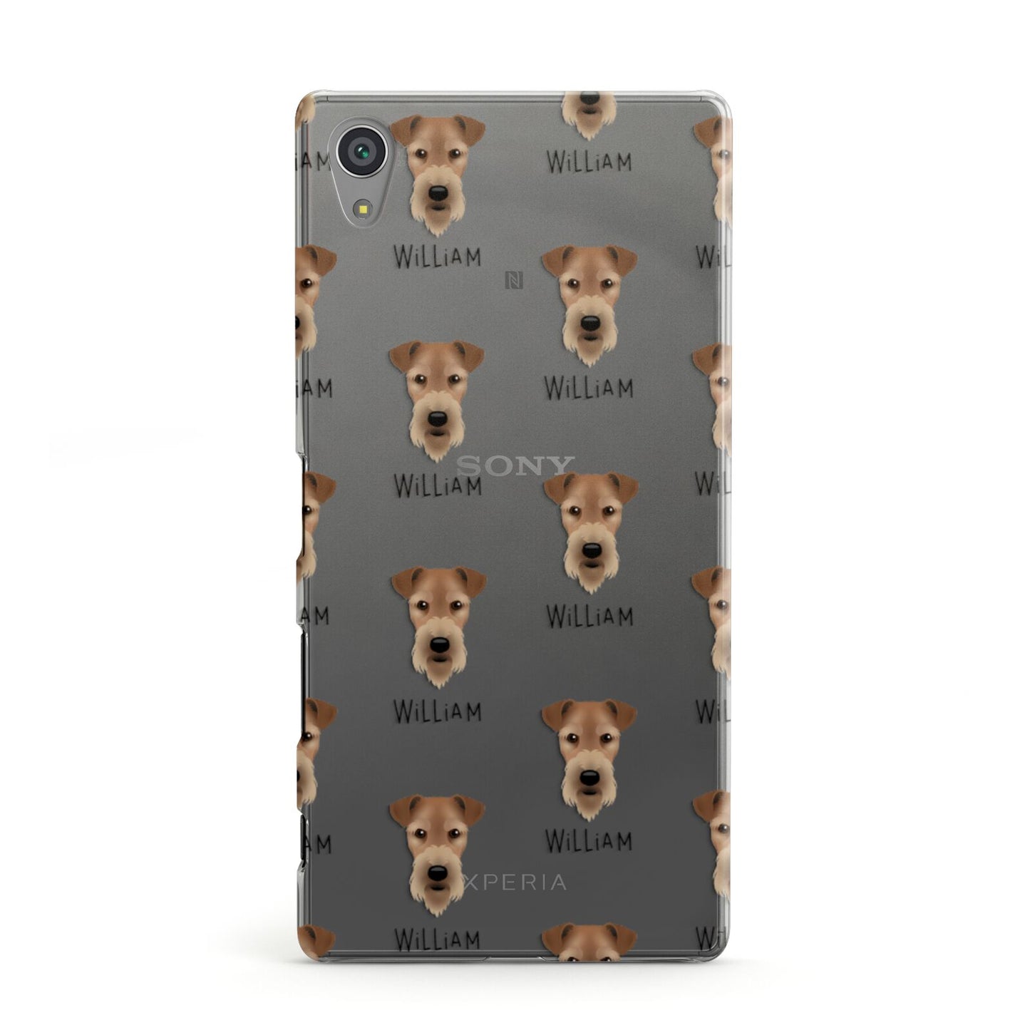Airedale Terrier Icon with Name Sony Xperia Case