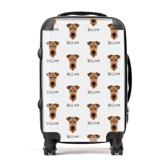 Airedale Terrier Icon with Name Suitcase