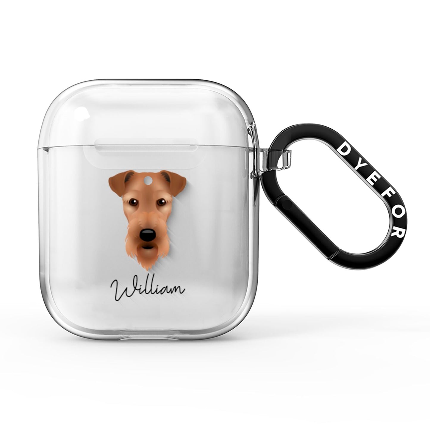 Airedale Terrier Personalised AirPods Clear Case