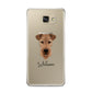 Airedale Terrier Personalised Samsung Galaxy A9 2016 Case on gold phone