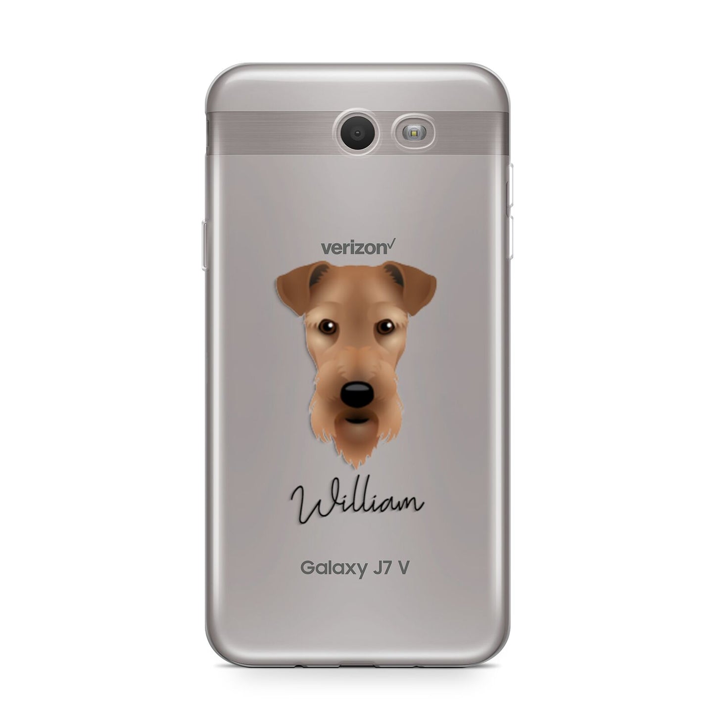 Airedale Terrier Personalised Samsung Galaxy J7 2017 Case