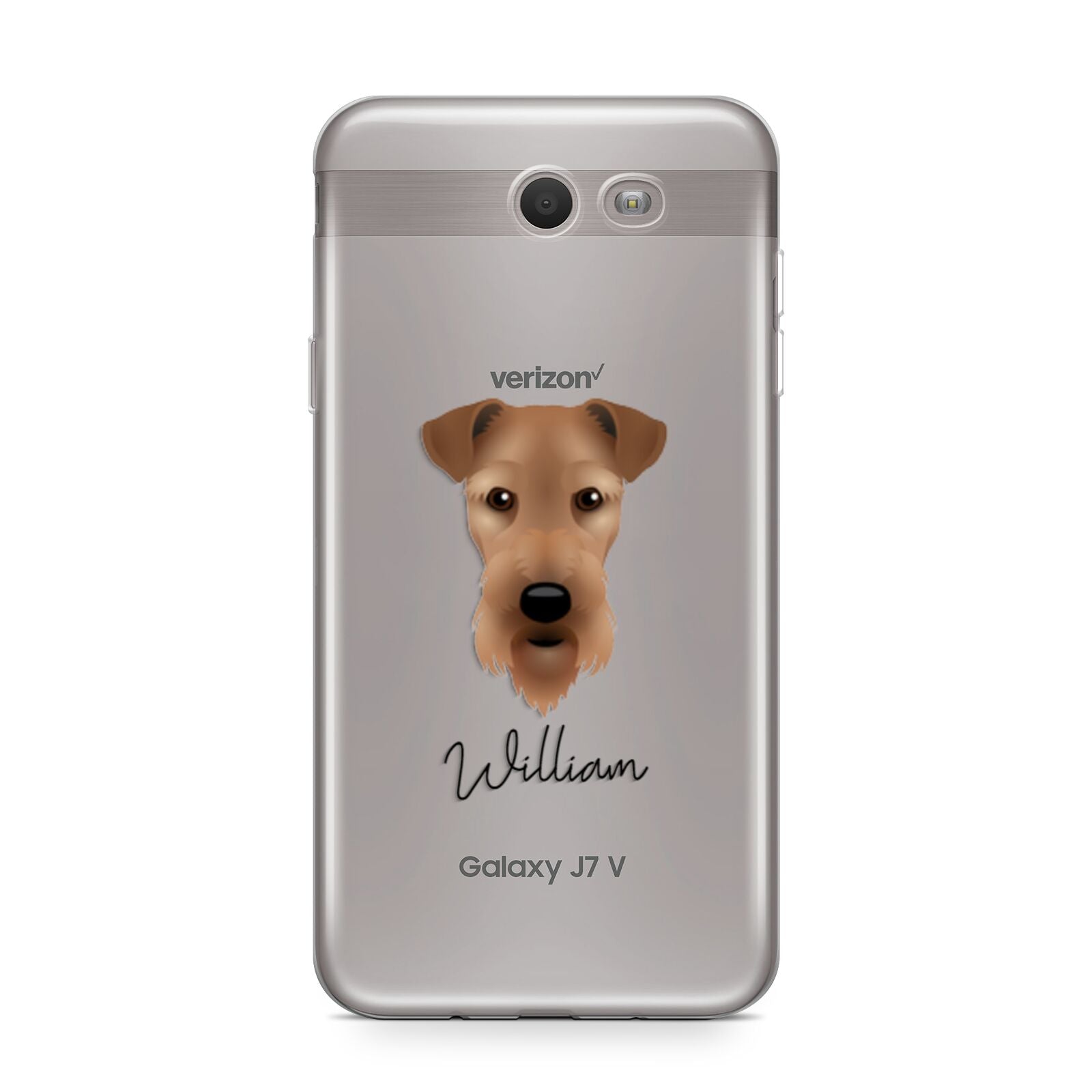 Airedale Terrier Personalised Samsung Galaxy J7 2017 Case